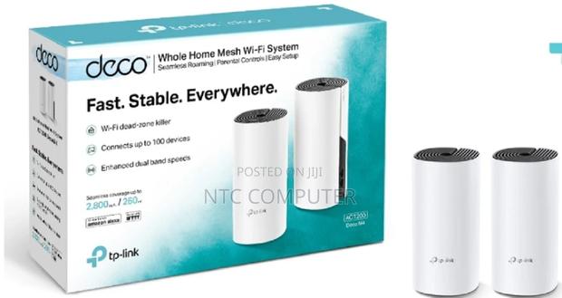 Tplink Deco M4 Whole Home Mesh Wifi System (2 Pack) Tl-Deco M4 (2pack)