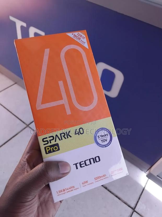 New Tecno Spark 40 Pro 128 GB Black - thumbnail 3