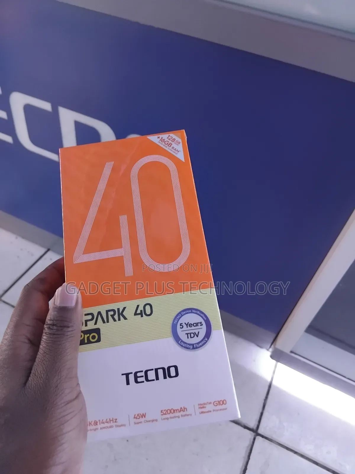 New Tecno Spark 40 Pro 128 GB Black