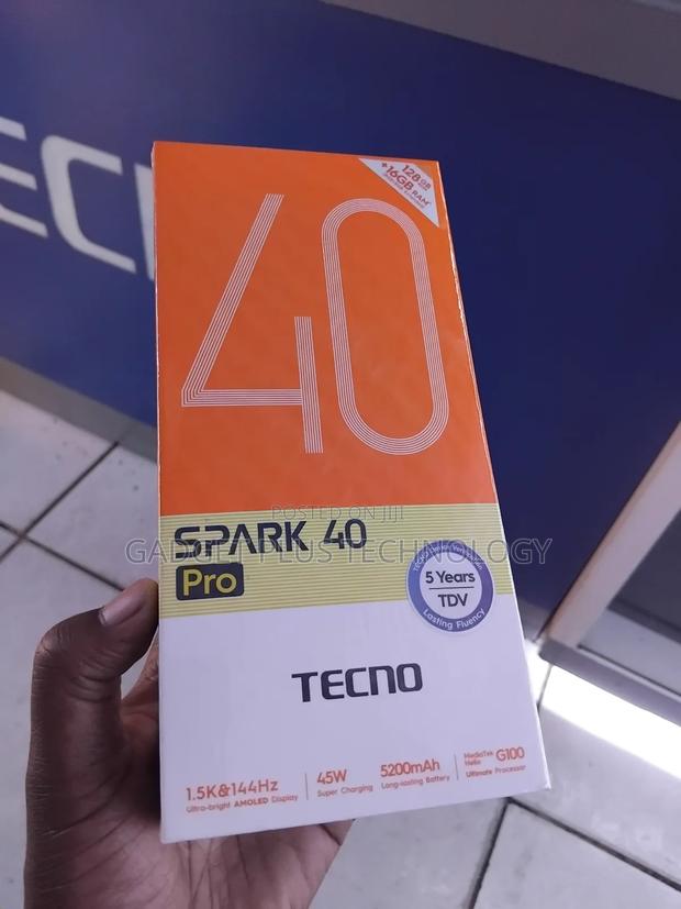 New Tecno Spark 40 Pro 128 GB Black - thumbnail 6