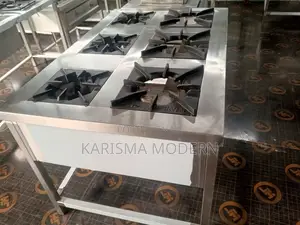 Six Cooker Stainless Steel With Cast Grill