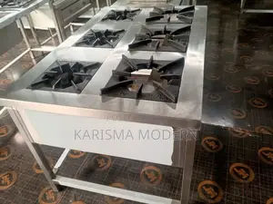 Six Burner Cooker Stainless Steel Available