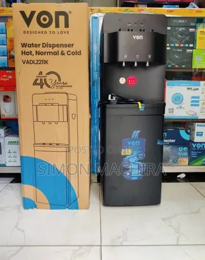 Von Dispenser 3taps Hot, Normal and Cold. Black