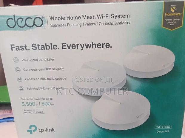 Tp-Link Deco M5 – Ac1300 Whole Home Mesh Wi-Fi System (3-Pack)
