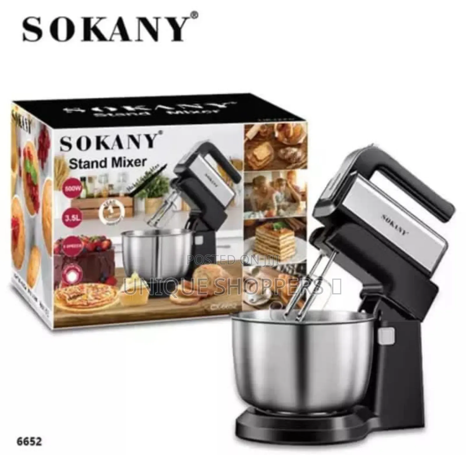 Sokany Electric Stand Mixer*
Capacity 3.5litres