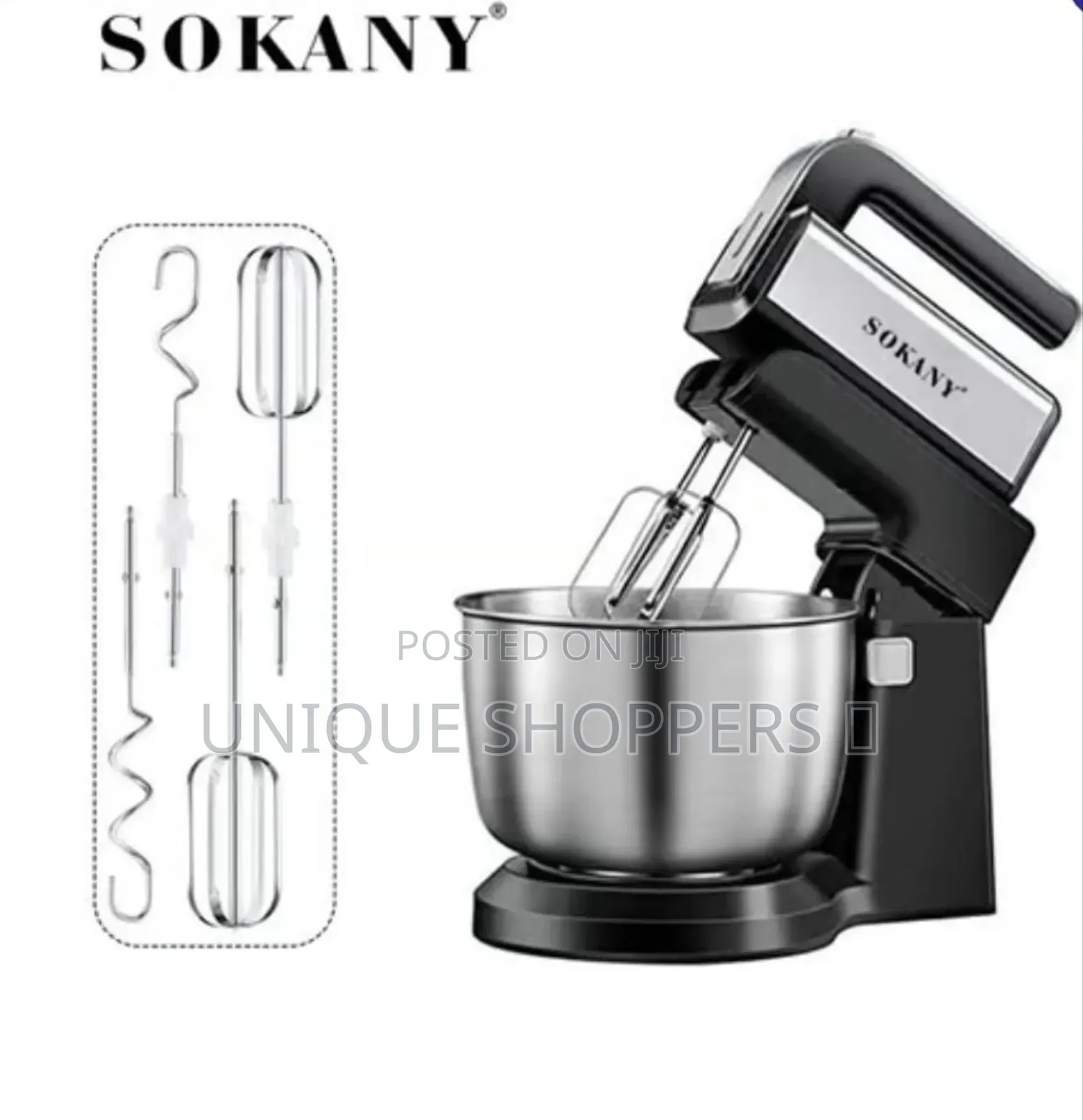 Sokany Electric Stand Mixer*
Capacity 3.5litres
