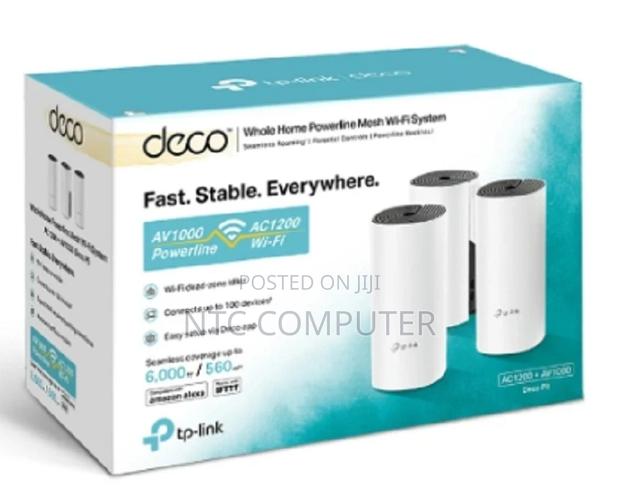 Tplink Deco P9 Ac1200 + Av1000 Whole Hybrid Mesh Wifi System (3 Pack)