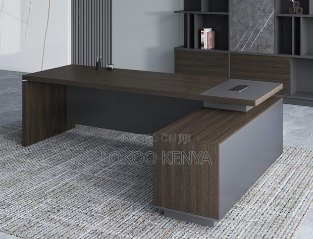 Office Desk; Executive 1600 Mm L Shaped Office Desk - thumbnail 2