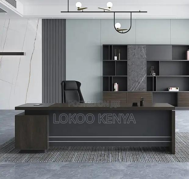 Office Desk; Executive 1600 Mm L Shaped Office Desk - thumbnail 6