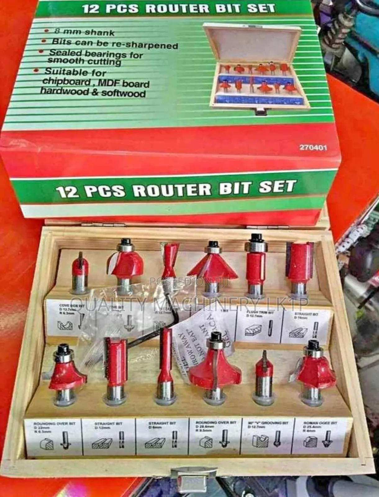 Quality 12 PCS Router Bits Set