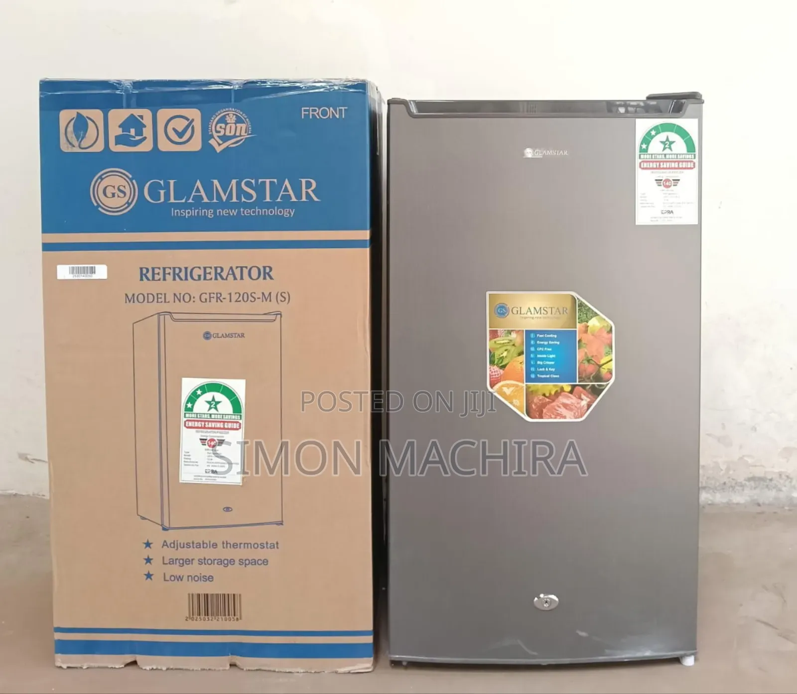 90l Single Door Fridge 90l - Glamstar