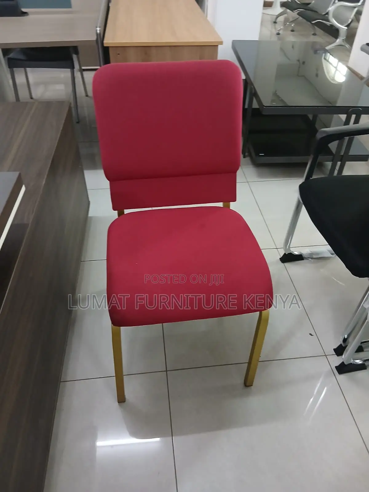 Heavy Duty Red Banquet Office Chair