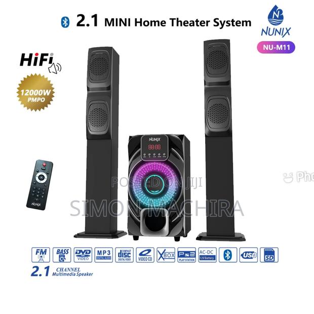 Nunix 2.1ch M11 Home Theatre Speaker System Tall Boy