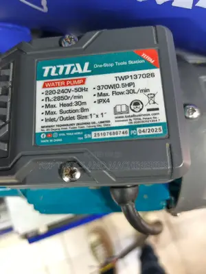 Total 0.5hp 1inch Max Head 30mtrs 8mtrs Suction Booster Pump
