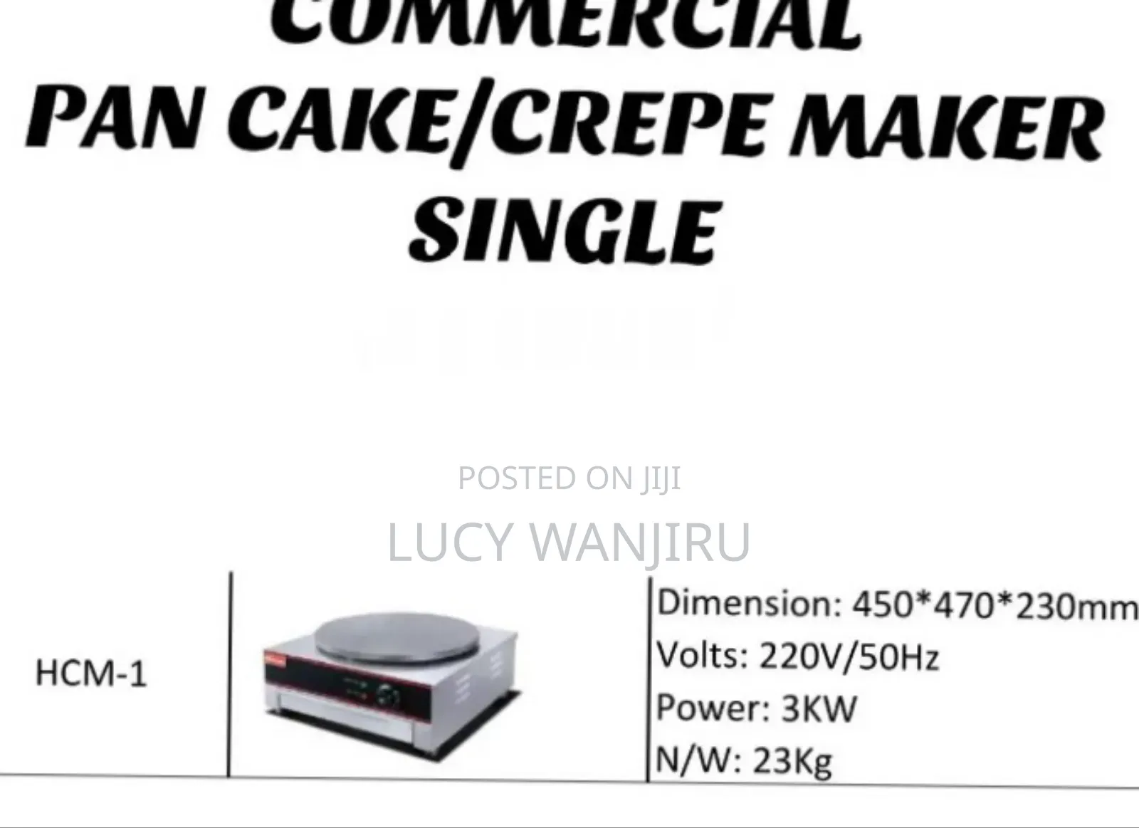 Commercial Pancakes Machine/ Single Pancakes Machine