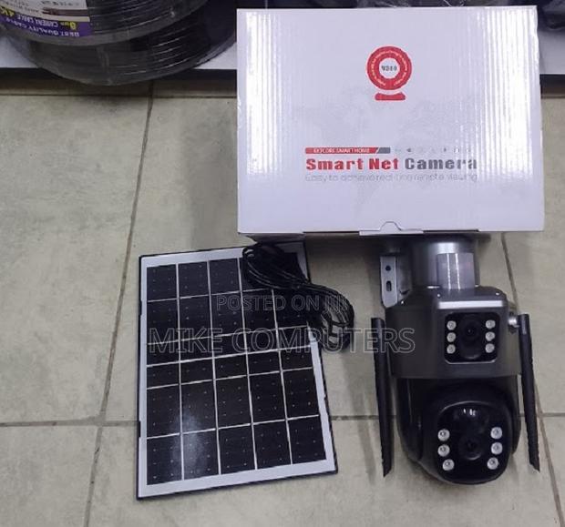Advanced Quality V380-Dual Lens 4g Solar .Security Camera - main view