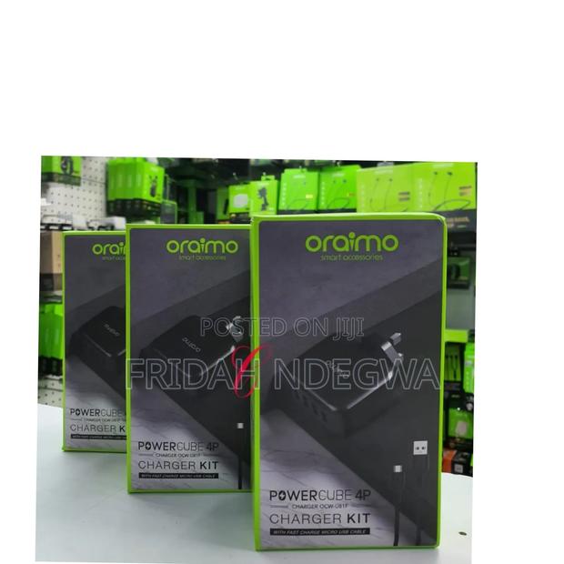 Oraimo Powercube 4p Ocw-U81f 4 Ports Chargers With Micro Usb Cable