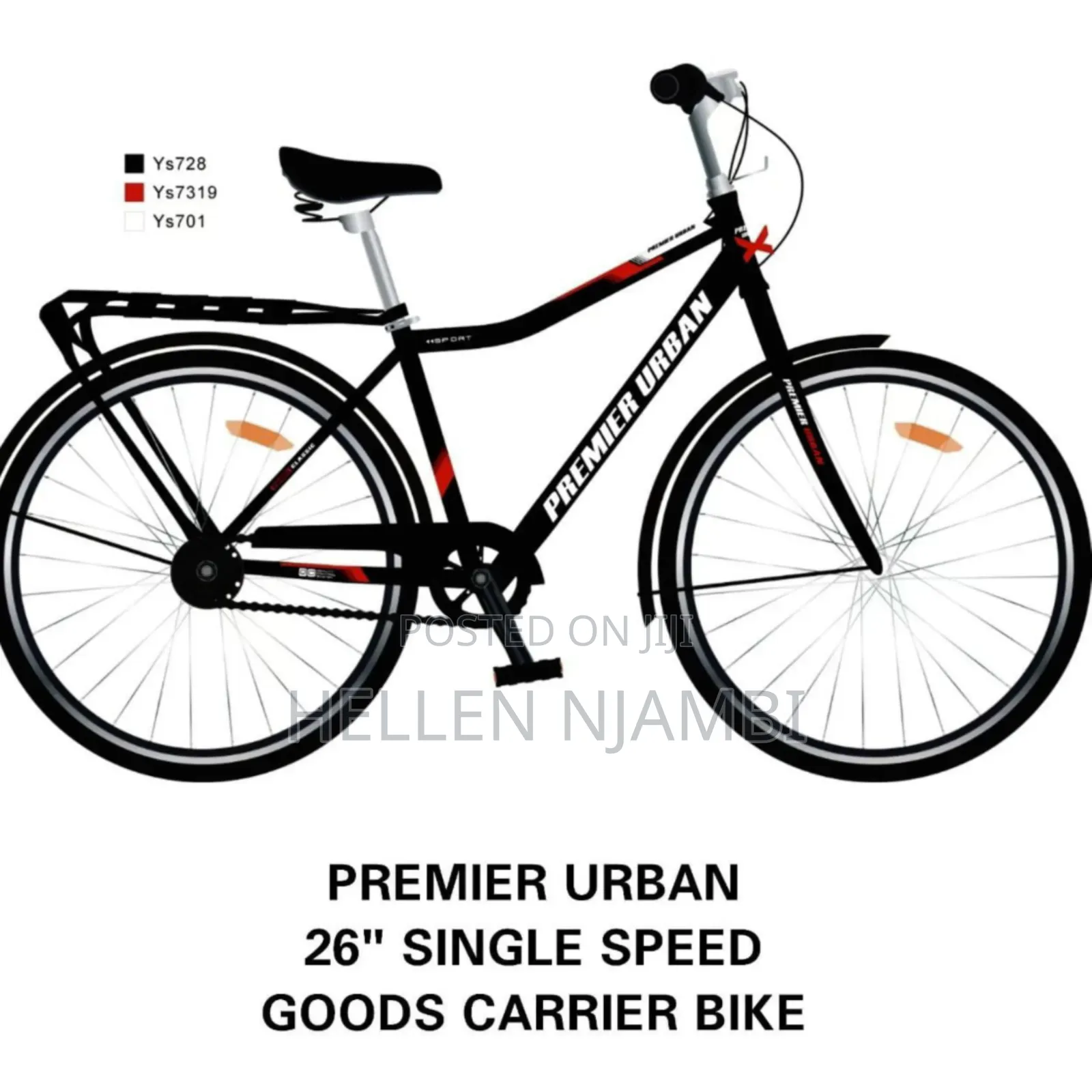 Premier Urban 26" Single Speed Goods Carrier Bike