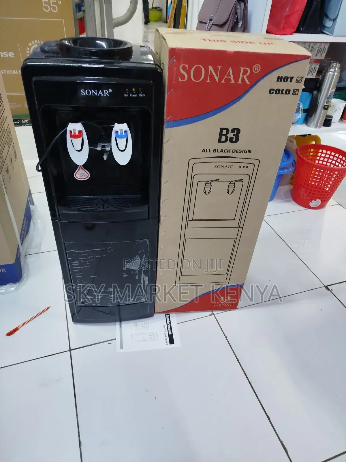 Sonar Water Dispenser Hot Normal B3 Black