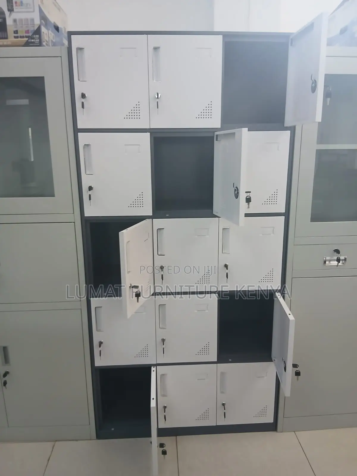 15-Locker Metallic Cabinet – Secure, Spacious Heavy-Duty Storage