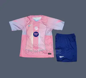 New Pink Barcelona Jersey for Kids 25/26