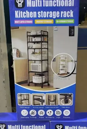 Multifunctional Kitchen Storage Rack Smart Design for Efficient Cookin
