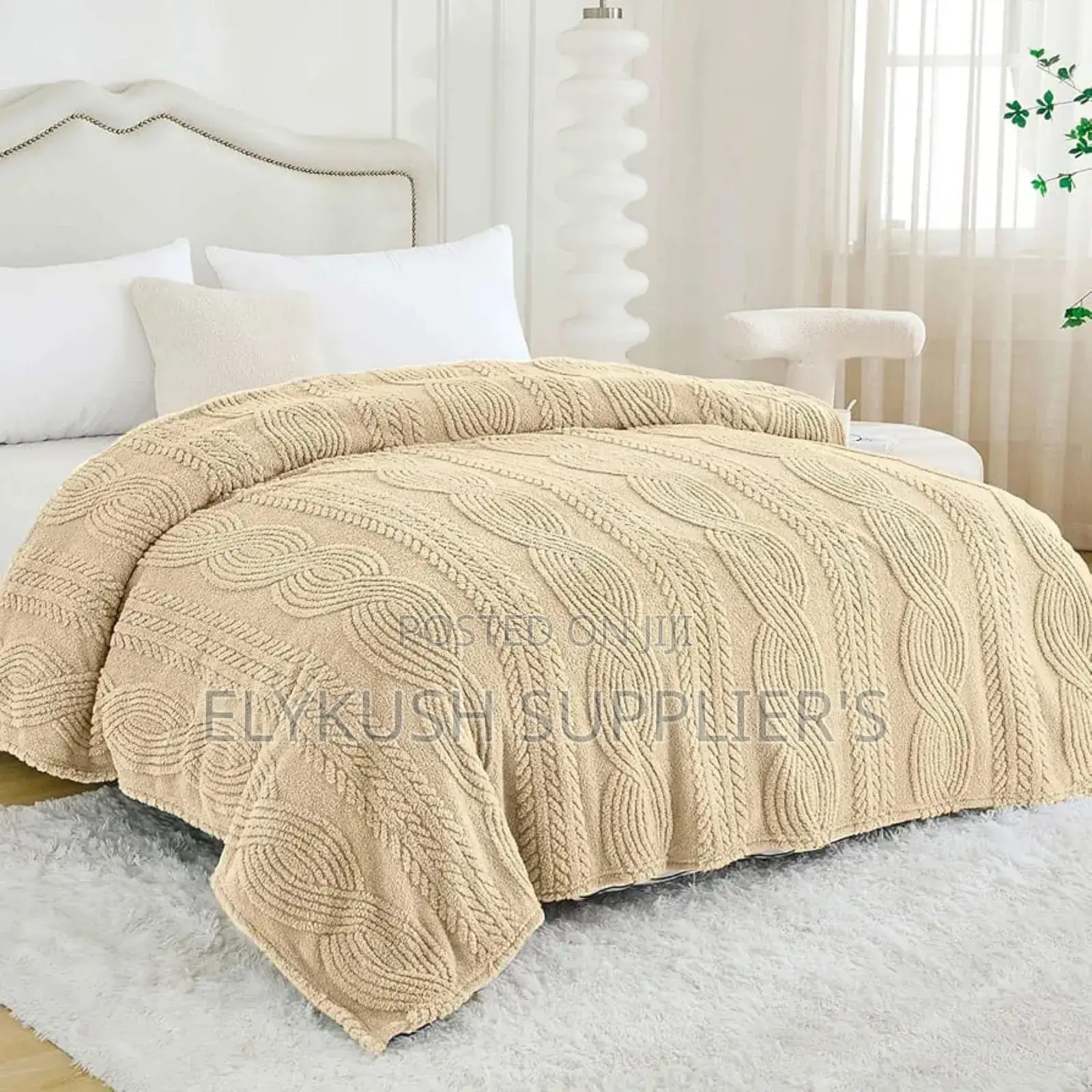Sherpa Throw Blanket Size 200 * 230 Cm