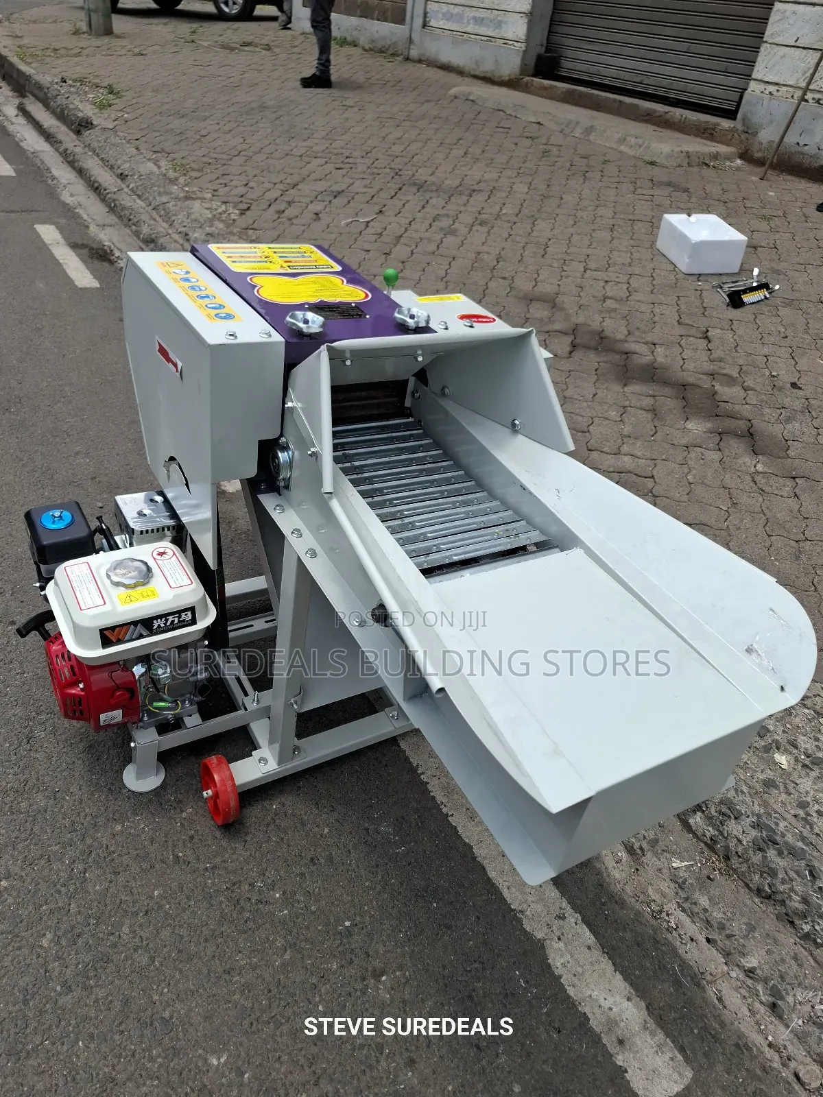 High Speed Chaff Cutter With 7.5hp Gasoline Engine