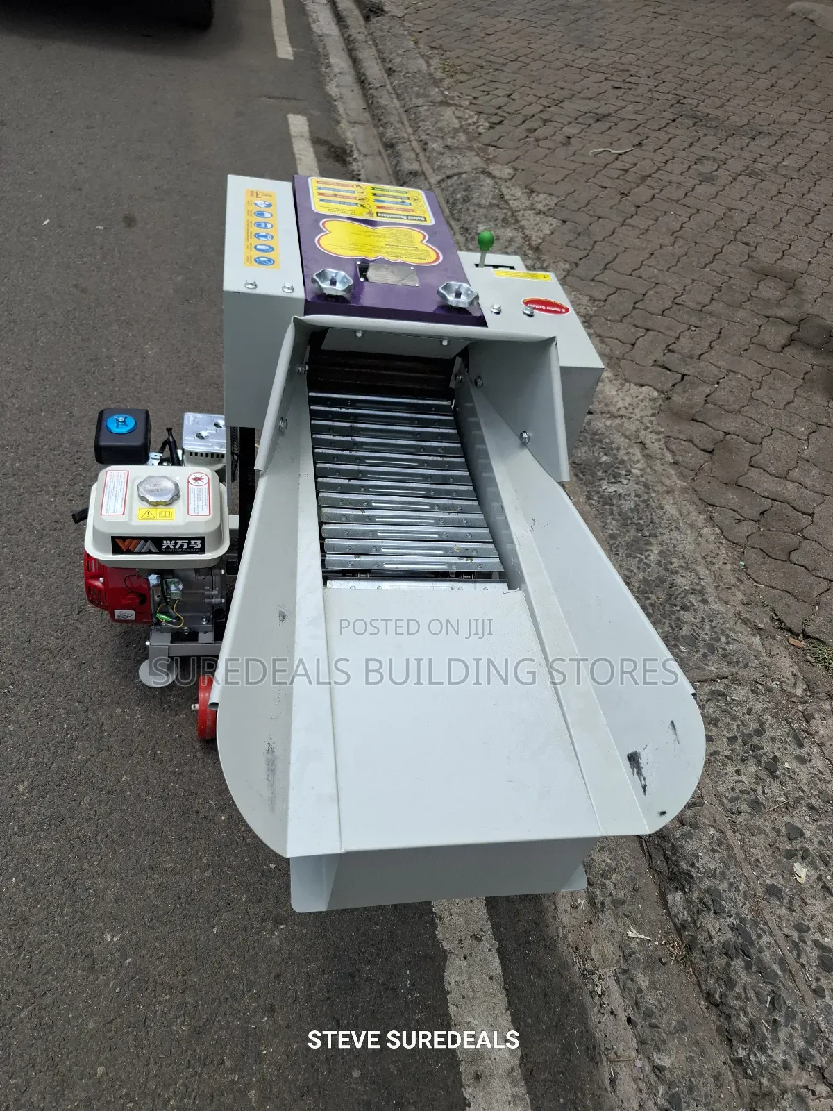 High Speed Chaff Cutter With 7.5hp Gasoline Engine