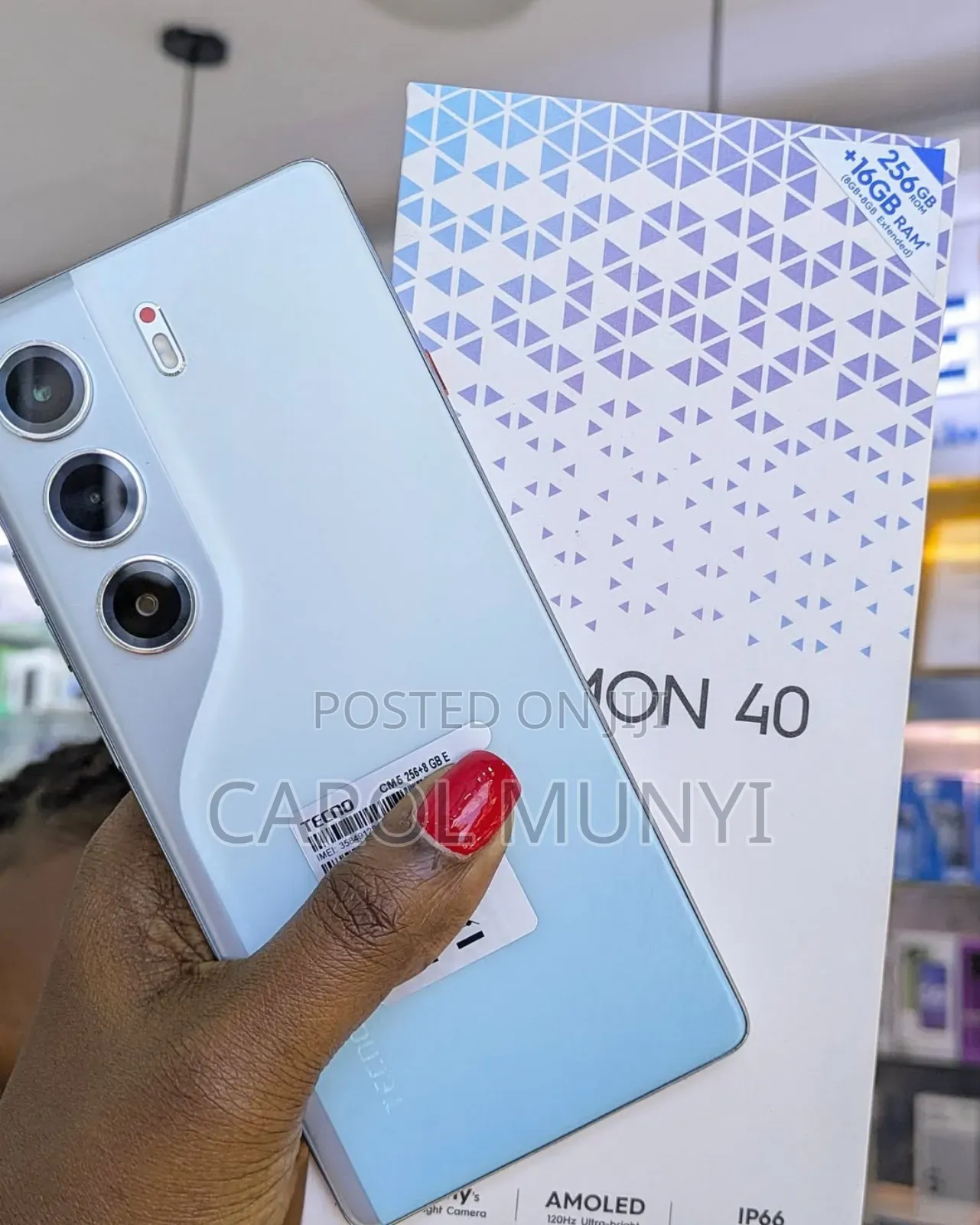 New Tecno Camon 40 256 GB Blue