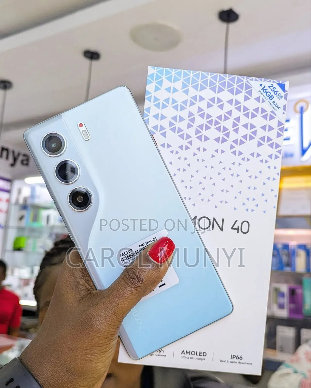 New Tecno Camon 40 256 GB Blue