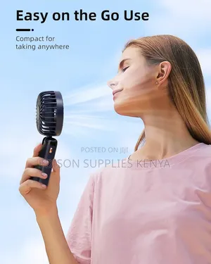 Hand Fan Portable Makeup Handheld Fan Rechargeable Led Display Handfan