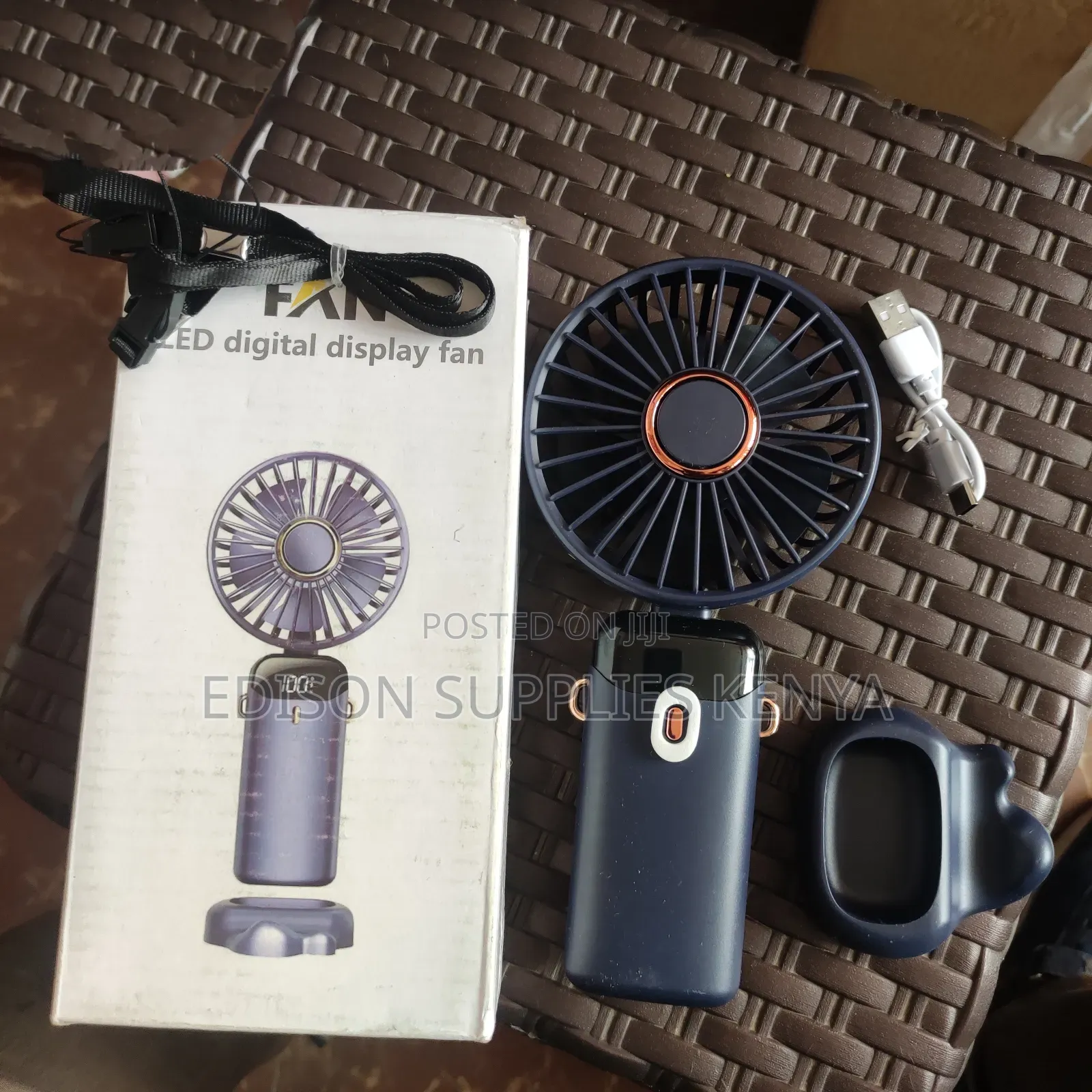 Hand Fan Portable Makeup Handheld Fan Rechargeable Led Display Handfan