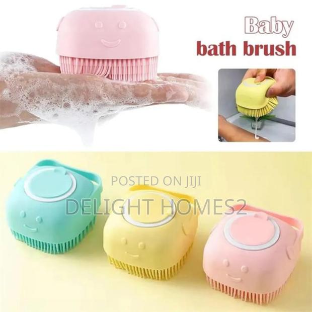 Silicone Auto Soap Bathing Shower Brush Can _Pa