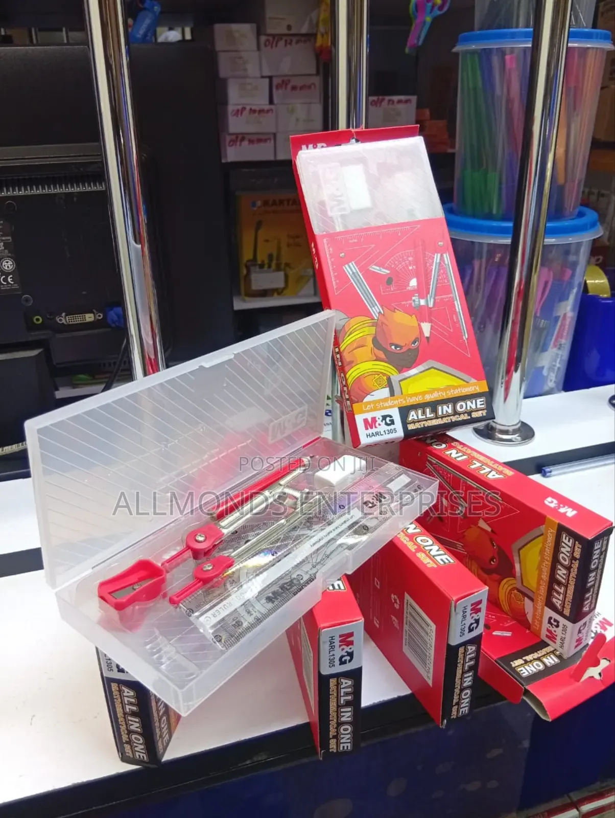 M G Clear/Plastic Student Mathematical Set
