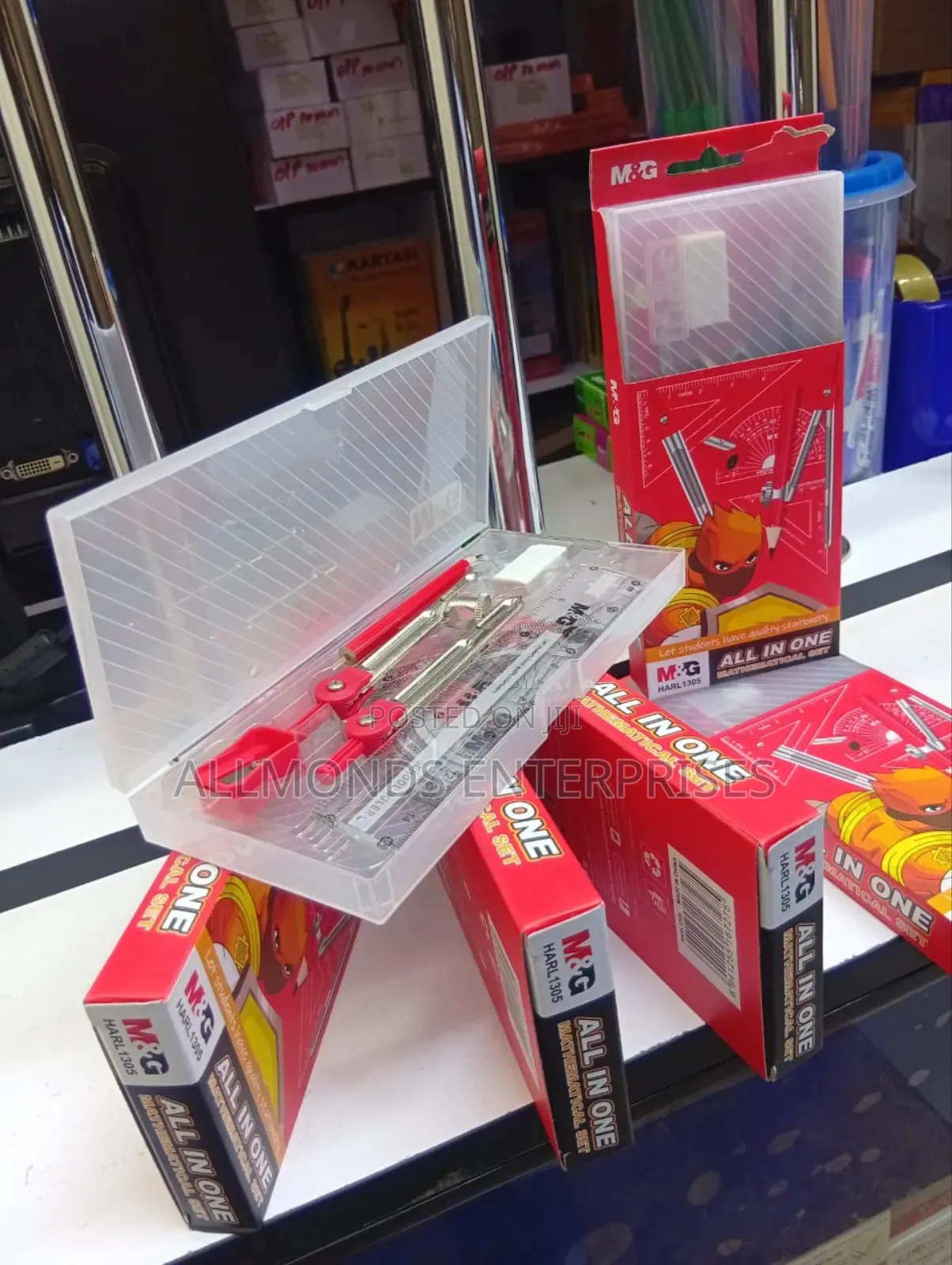 M G Clear/Plastic Student Mathematical Set