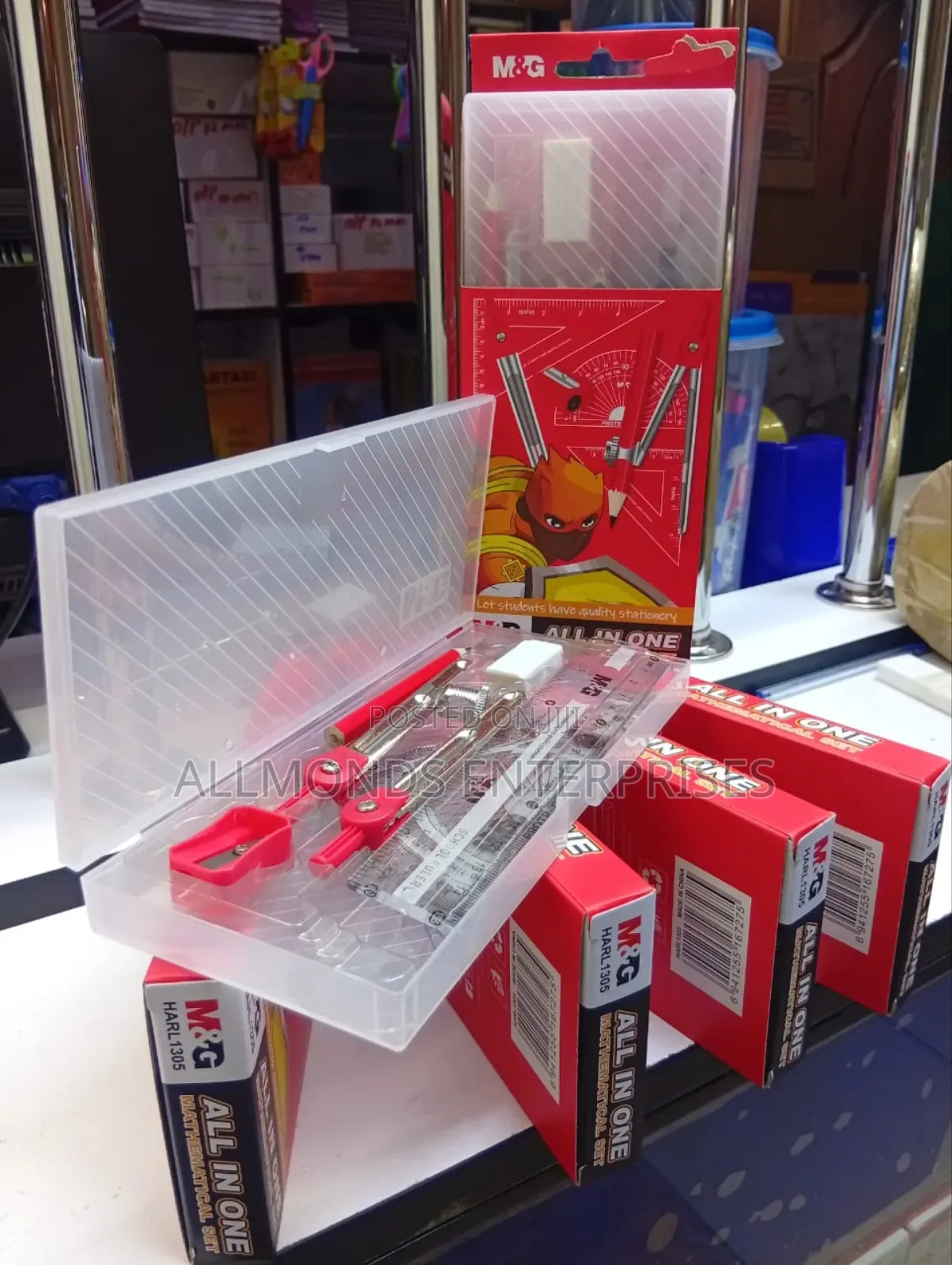 M G Clear/Plastic Student Mathematical Set