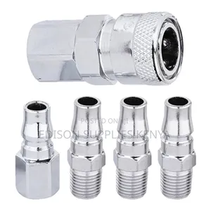 Air Compressor Quick Couplers And Plugs Set Nitto Type 5 Pcs Emtop