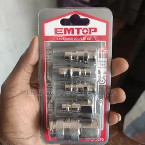 Air Compressor Quick Couplers And Plugs Set Nitto Type 5 Pcs Emtop