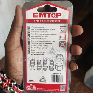 Air Compressor Quick Couplers And Plugs Set Nitto Type 5 Pcs Emtop