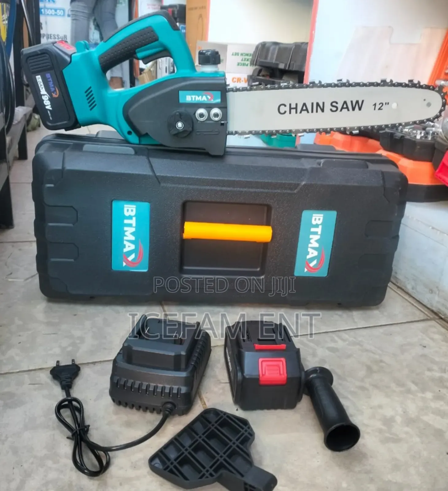 Btmax 12inch Cordless Chainsaw/98v Rechargeable Chainsaw