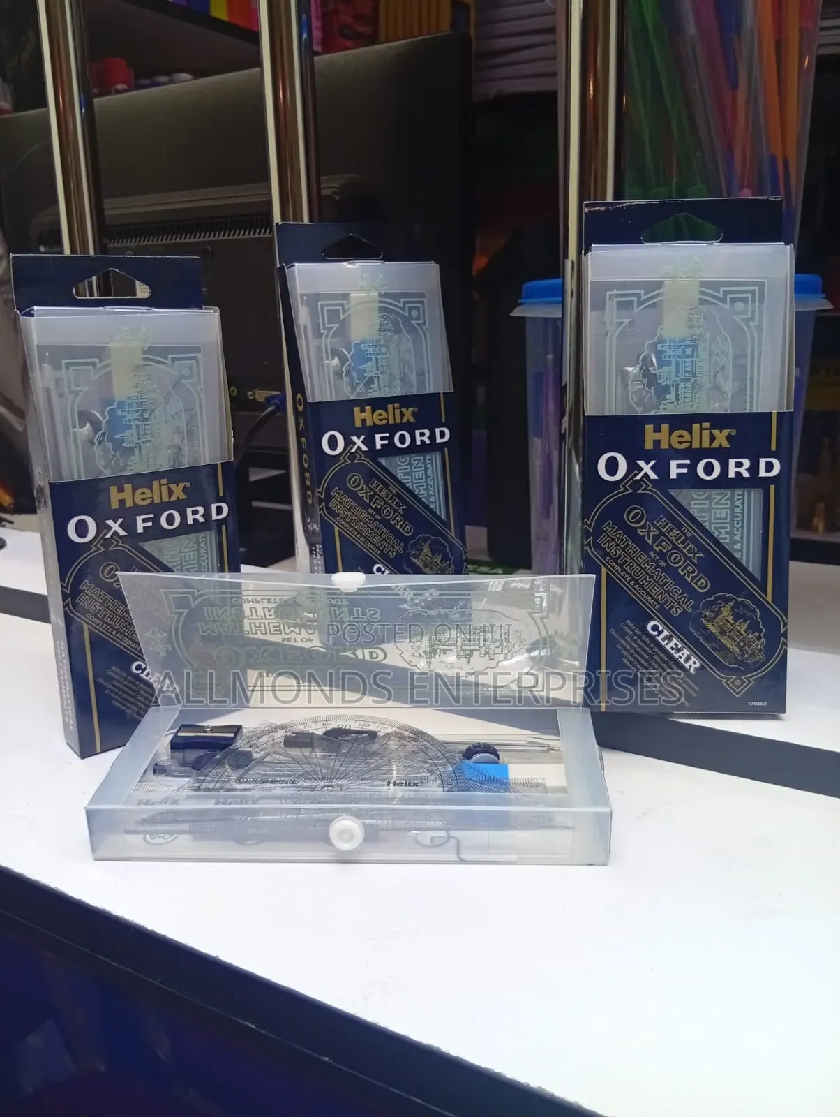Clear/Plastic Student's Mathematical Set- Oxford
