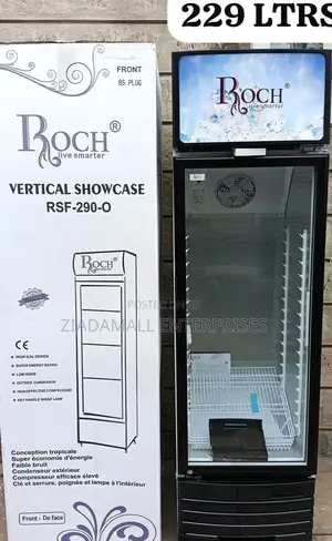 Roch RSF-290-O 229l Glass Door Vertical Showcase Fridge