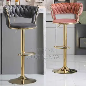 Home Counter Stool; Round Pedestal Base Stool With Adjustable Height