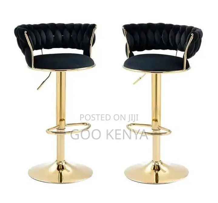 Home Counter Stool; Round Pedestal Base Stool With Adjustable Height