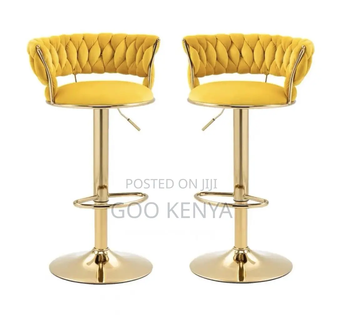 Home Counter Stool; Round Pedestal Base Stool With Adjustable Height