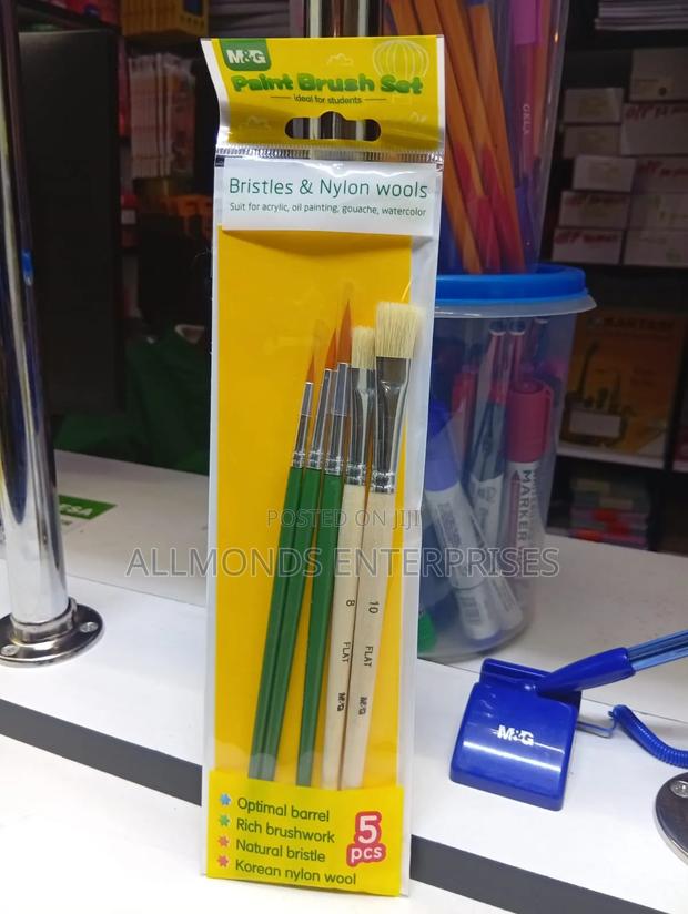 A Packet of 5pcs M G Paint Brush - main view