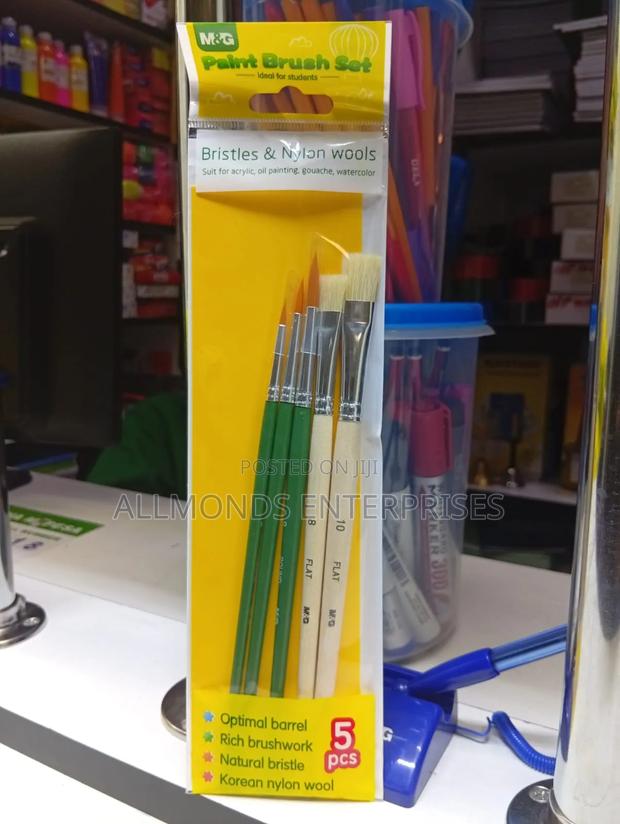 A Packet of 5pcs M G Paint Brush - thumbnail 2