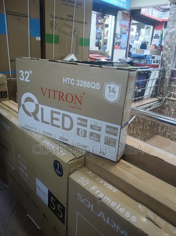 Vitron 32 Htc3288qs Bluetooth Enabled Frameless Smart Android Tv Qled - thumbnail 2