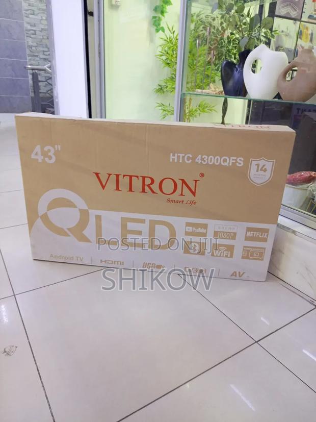 Vitron 43" 4300qfs Qled Smart Android Tv , Netflix, Youtube Bluetooth